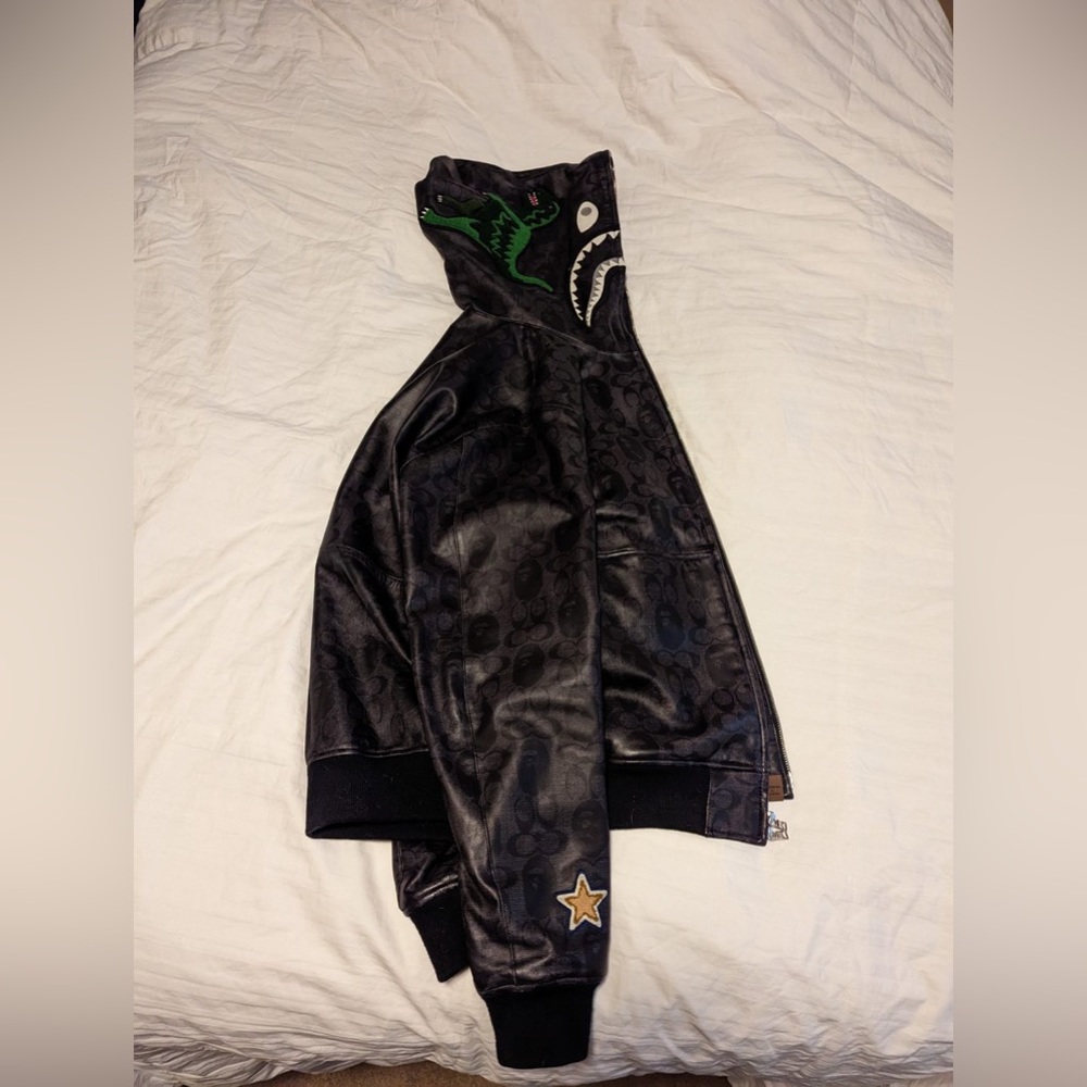Bape x Coach shark jacket